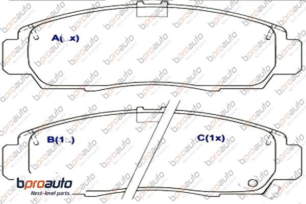 Brake Pad Set, disc brake (1BP31016AA)