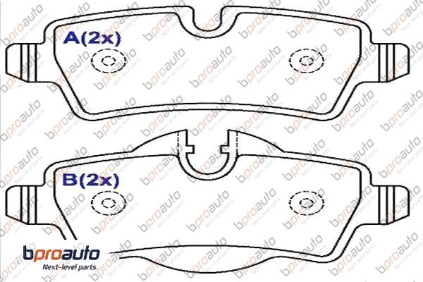 Brake Pad Set, disc brake (1BP30977AA)