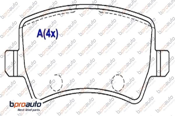 Brake Pad Set, disc brake (1BP31038AA)