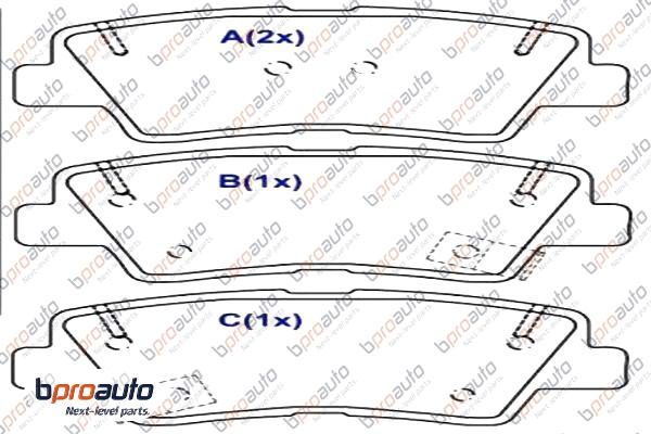 Brake Pad Set, disc brake (1BP31091AA)