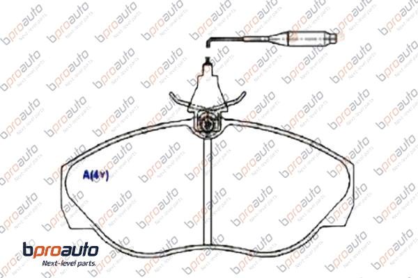 Brake Pad Set, disc brake (1BP30879AA)