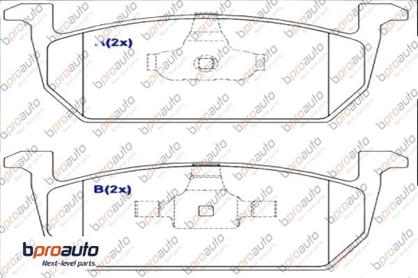 Brake Pad Set, disc brake (1BP30973AA)