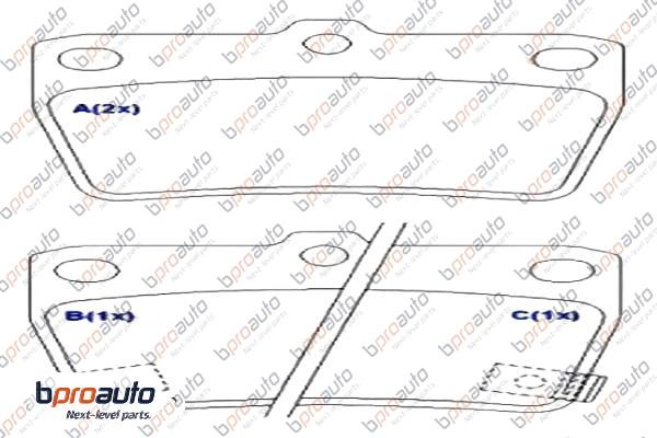 Brake Pad Set, disc brake (1BP30963AA)