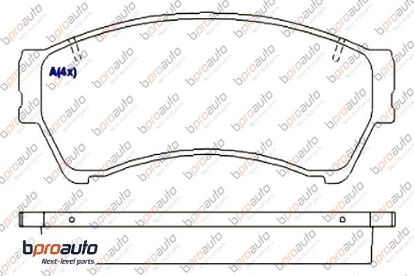 Brake Pad Set, disc brake (1BP30943AA)