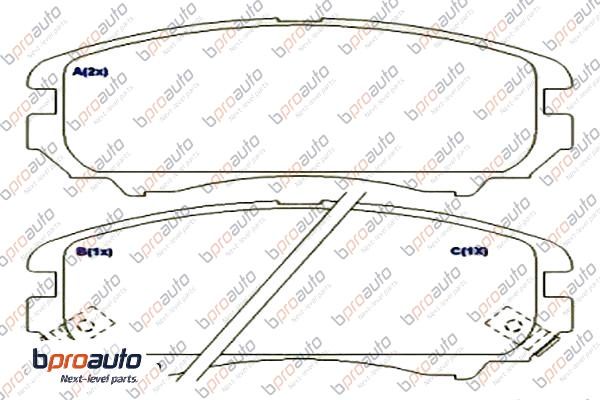 Brake Pad Set, disc brake (1BP30903AA)