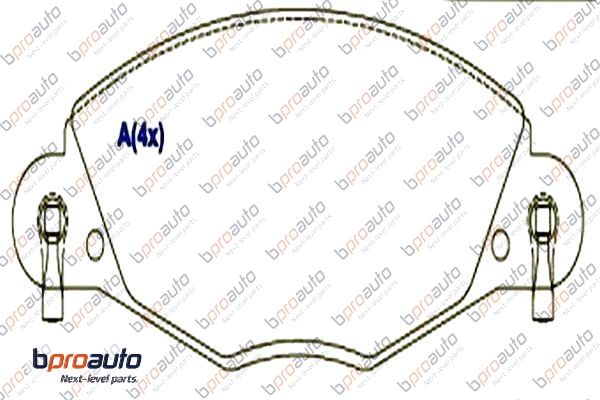Brake Pad Set, disc brake (1BP30931AA)
