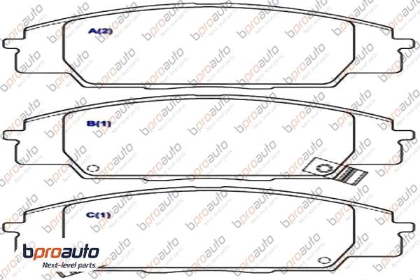 Brake Pad Set, disc brake (1BP31046AA)