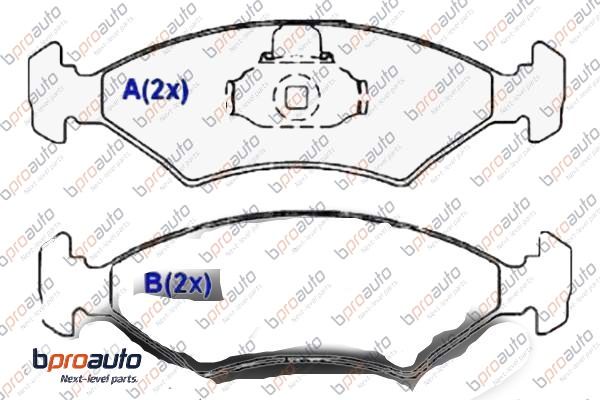Brake Pad Set, disc brake (1BP30854AA)