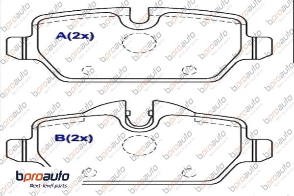 Brake Pad Set, disc brake (1BP30990AA)