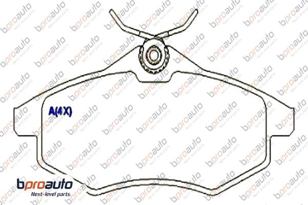 Brake Pad Set, disc brake (1BP30932AA)