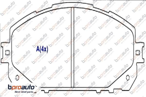 Brake Pad Set, disc brake (1BP31060AA)