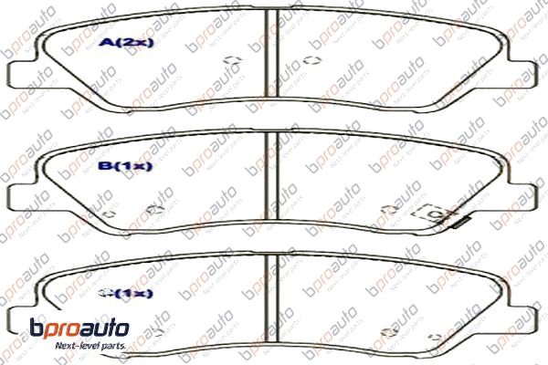 Brake Pad Set, disc brake (1BP31087AA)