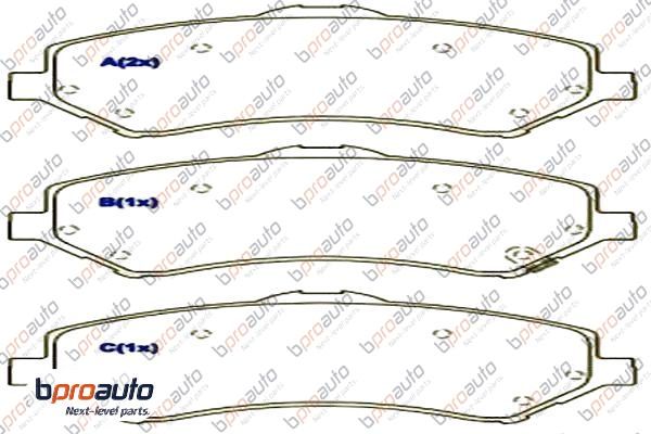 Brake Pad Set, disc brake (1BP30997AA)