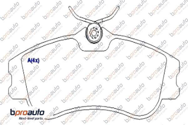 Brake Pad Set, disc brake (1BP30850AA)
