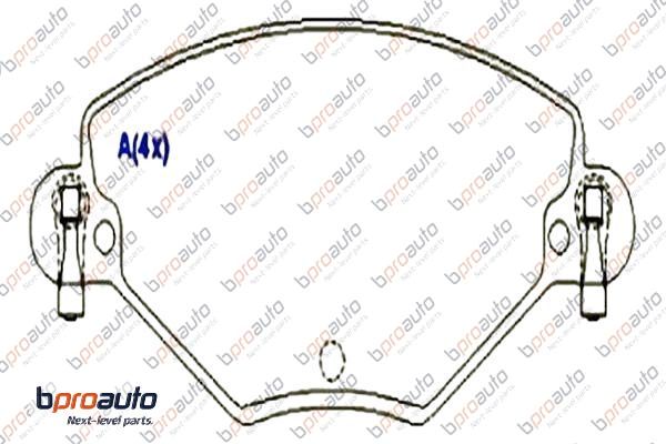 Brake Pad Set, disc brake (1BP30934AA)