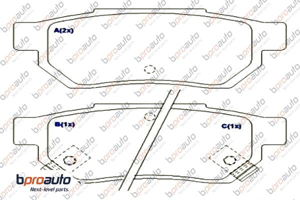 Brake Pad Set, disc brake (1BP31015AA)