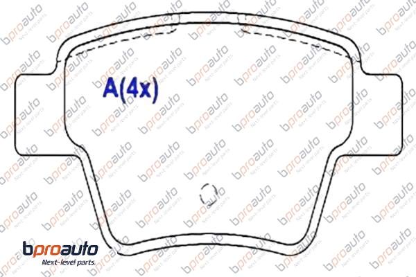 Brake Pad Set, disc brake (1BP30999AA)