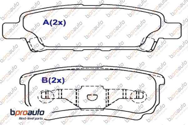 Brake Pad Set, disc brake (1BP31023AA)