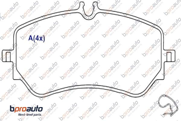 Brake Pad Set, disc brake (1BP30974AA)