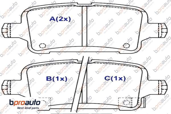 Brake Pad Set, disc brake (1BP31042AA)