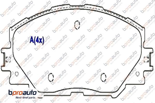 Brake Pad Set, disc brake (1BP31054AA)