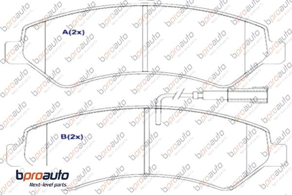Brake Pad Set, disc brake (1BP31009AA)