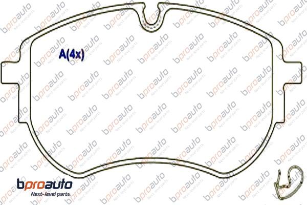 Brake Pad Set, disc brake (1BP30972AA)