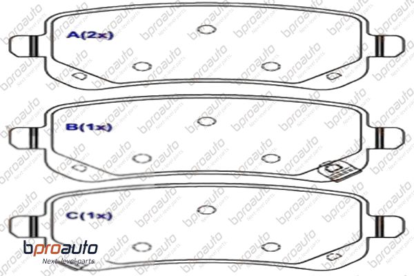 Brake Pad Set, disc brake (1BP31044AA)