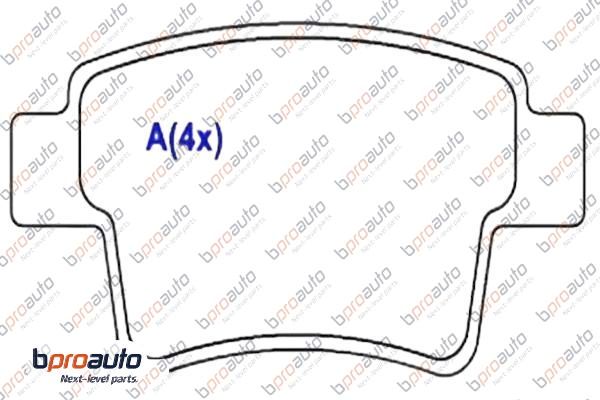 Brake Pad Set, disc brake (1BP30928AA)