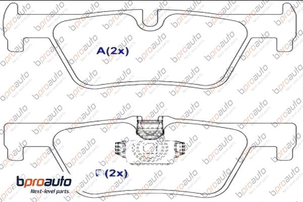 Brake Pad Set, disc brake (1BP30991AA)