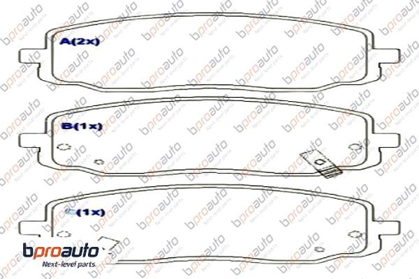 Brake Pad Set, disc brake (1BP31032AA)