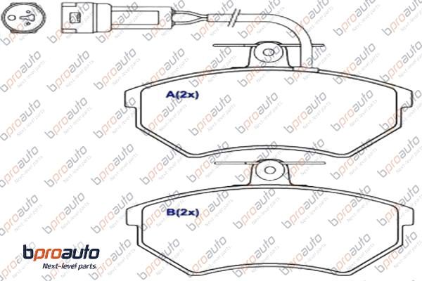 Brake Pad Set, disc brake (1BP30978AA)