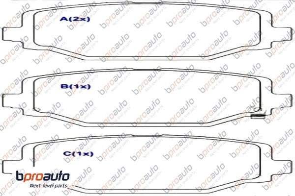 Brake Pad Set, disc brake (1BP31005AA)