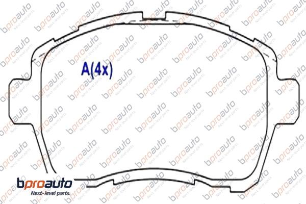 Brake Pad Set, disc brake (1BP31064AA)