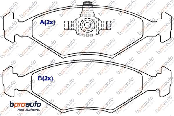 Brake Pad Set, disc brake (1BP31003AA)