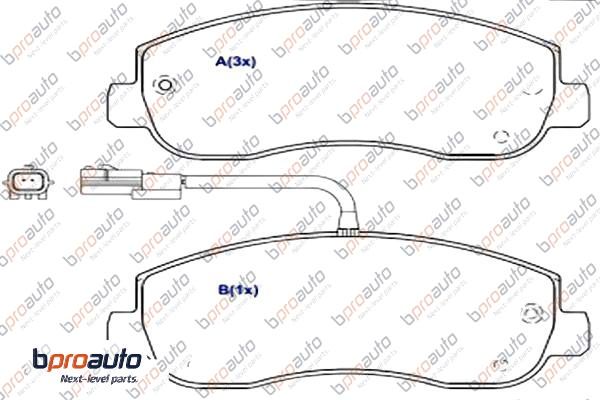 Brake Pad Set, disc brake (1BP31027AA)