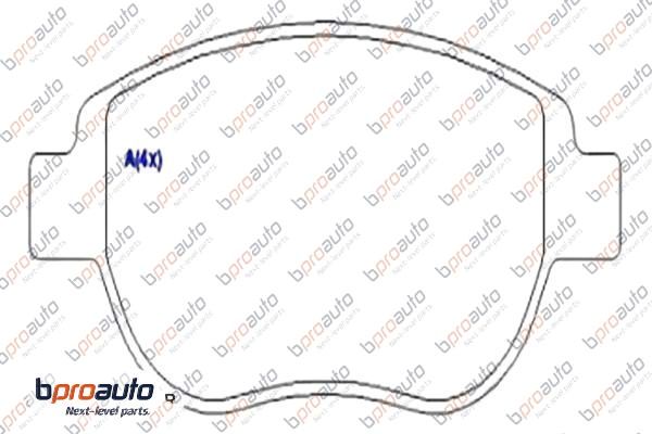 Brake Pad Set, disc brake (1BP31099AA)