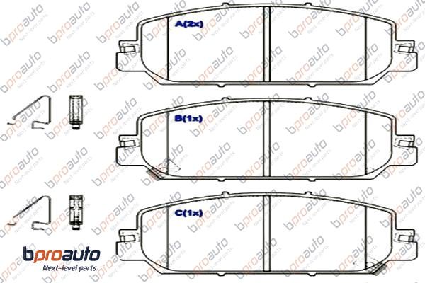 Brake Pad Set, disc brake (1BP31078AA)