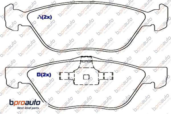 Brake Pad Set, disc brake (1BP31108AA)