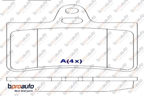 Brake Pad Set, disc brake (1BP30933AA)