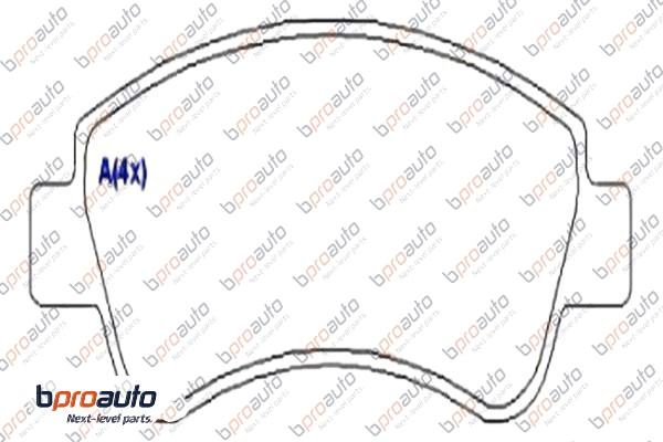 Brake Pad Set, disc brake (1BP30891AA)