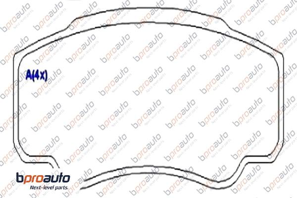 Brake Pad Set, disc brake (1BP30876AA)