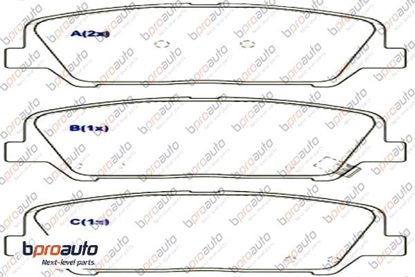 Brake Pad Set, disc brake (1BP31088AA)