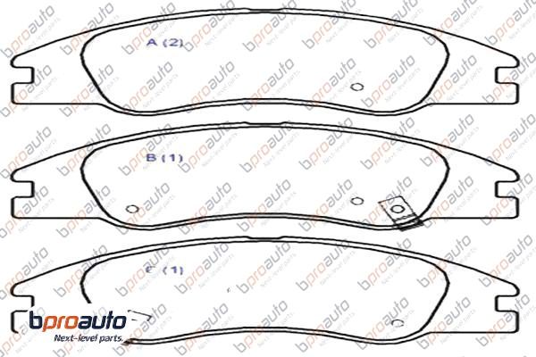 Brake Pad Set, disc brake (1BP31034AA)