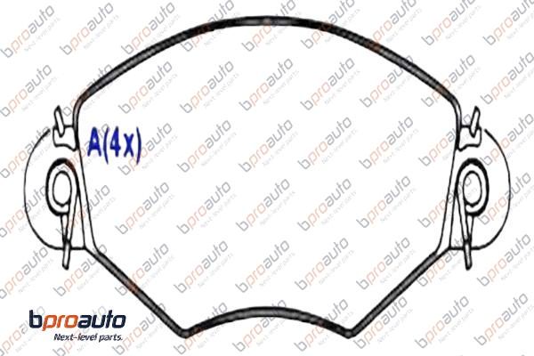 Brake Pad Set, disc brake (1BP30853AA)