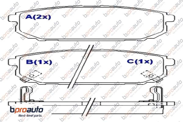 Brake Pad Set, disc brake (1BP31020AA)