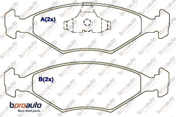 Brake Pad Set, disc brake (1BP30867AA)
