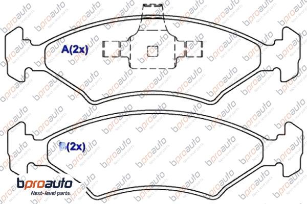 Brake Pad Set, disc brake (1BP30871AA)