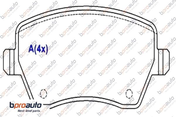 Brake Pad Set, disc brake (1BP30875AA)