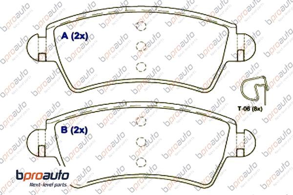 Brake Pad Set, disc brake (1BP30953AA)